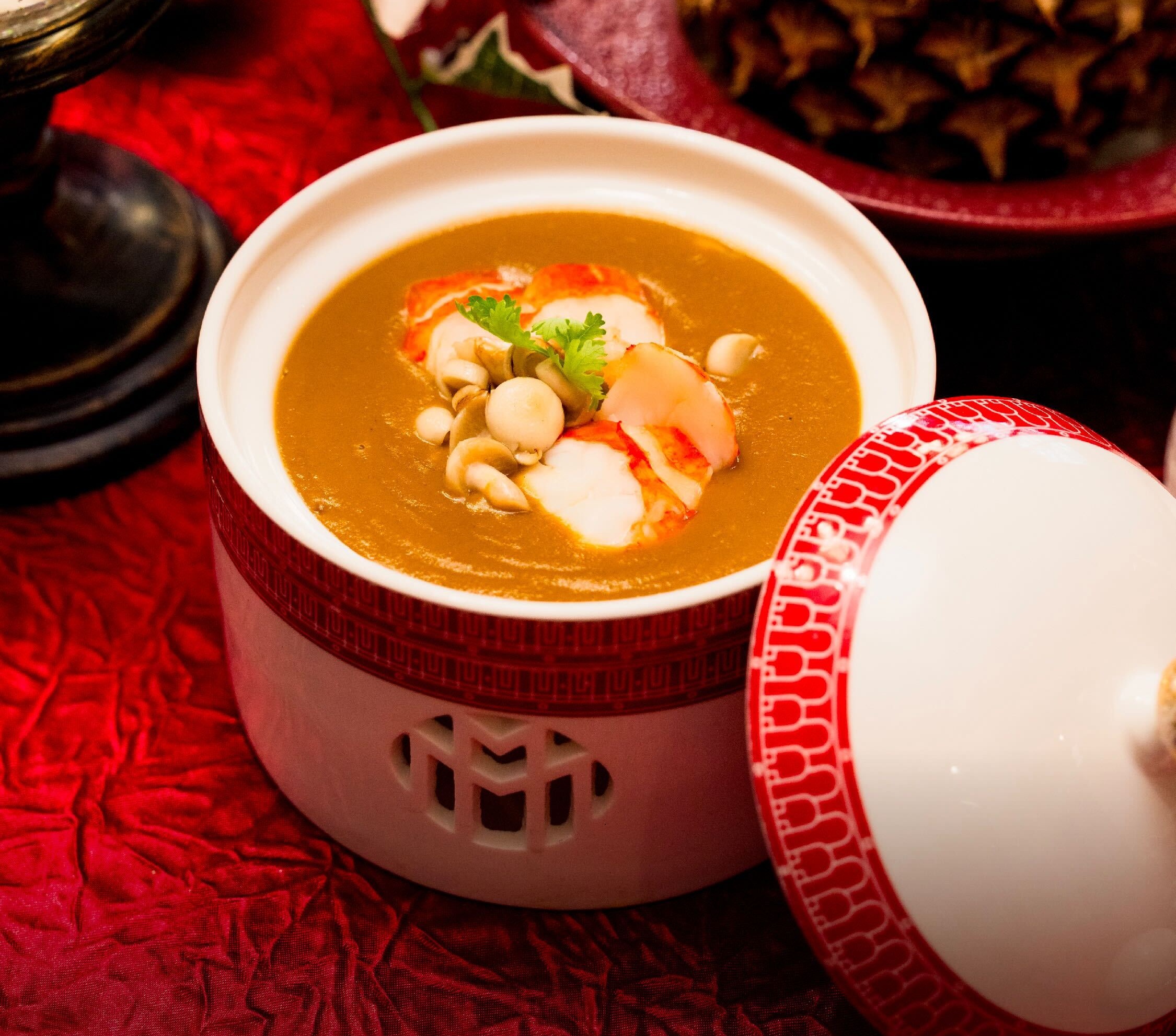 Lobster and Mushrooms Soup