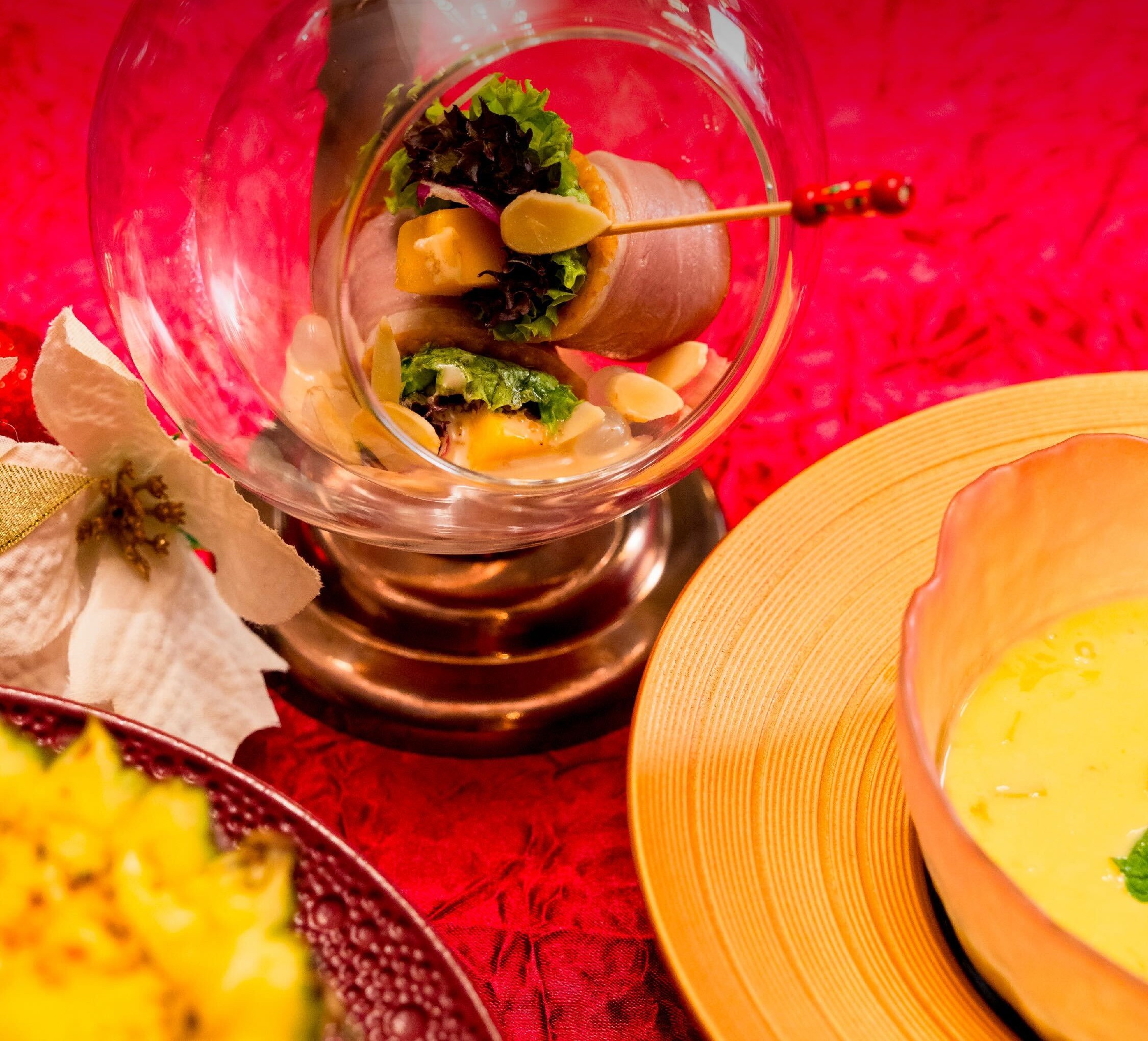 Smoked Duck, Almond and Mango Salad