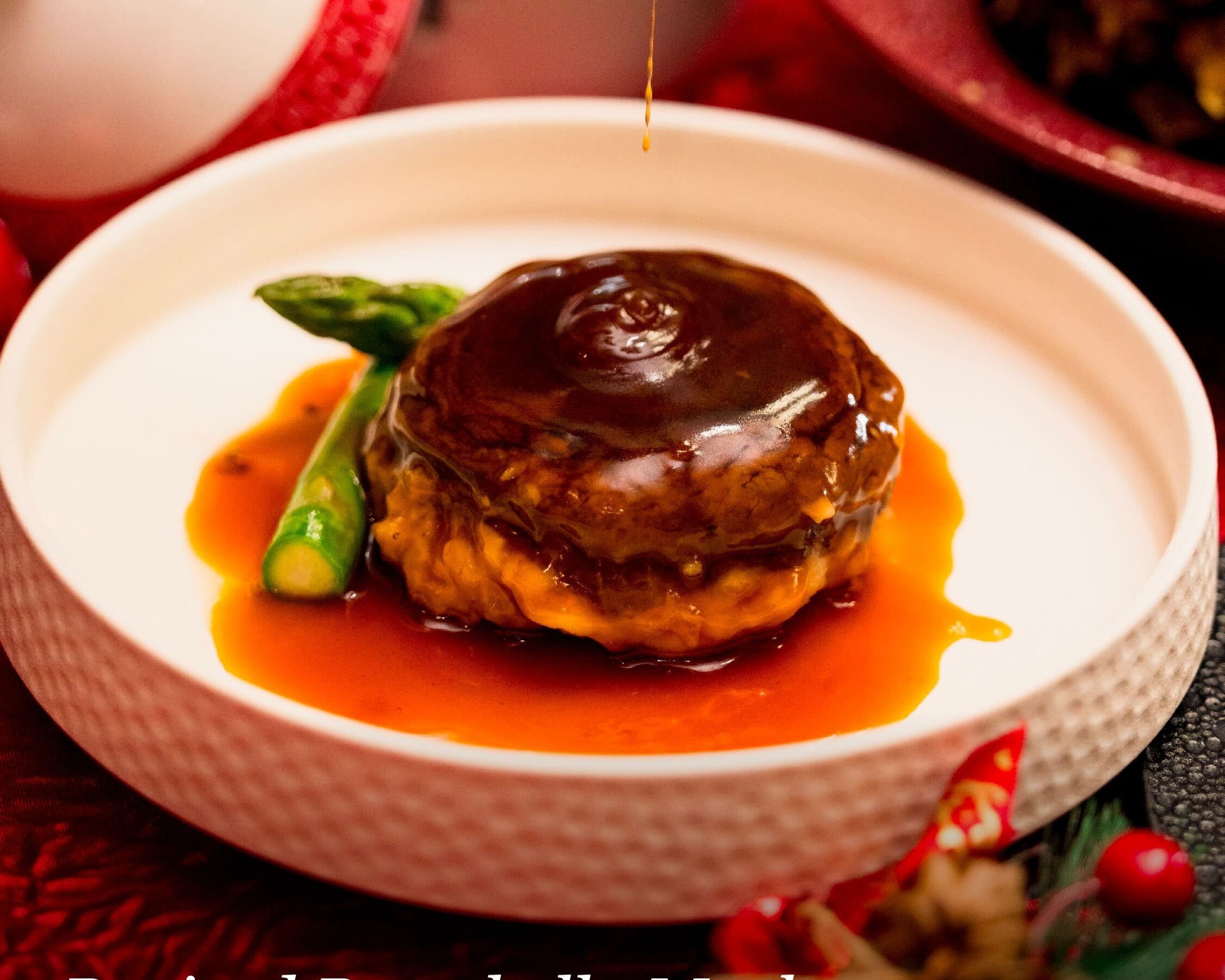 Braised Portobello Mushroom with Abalone Sauce