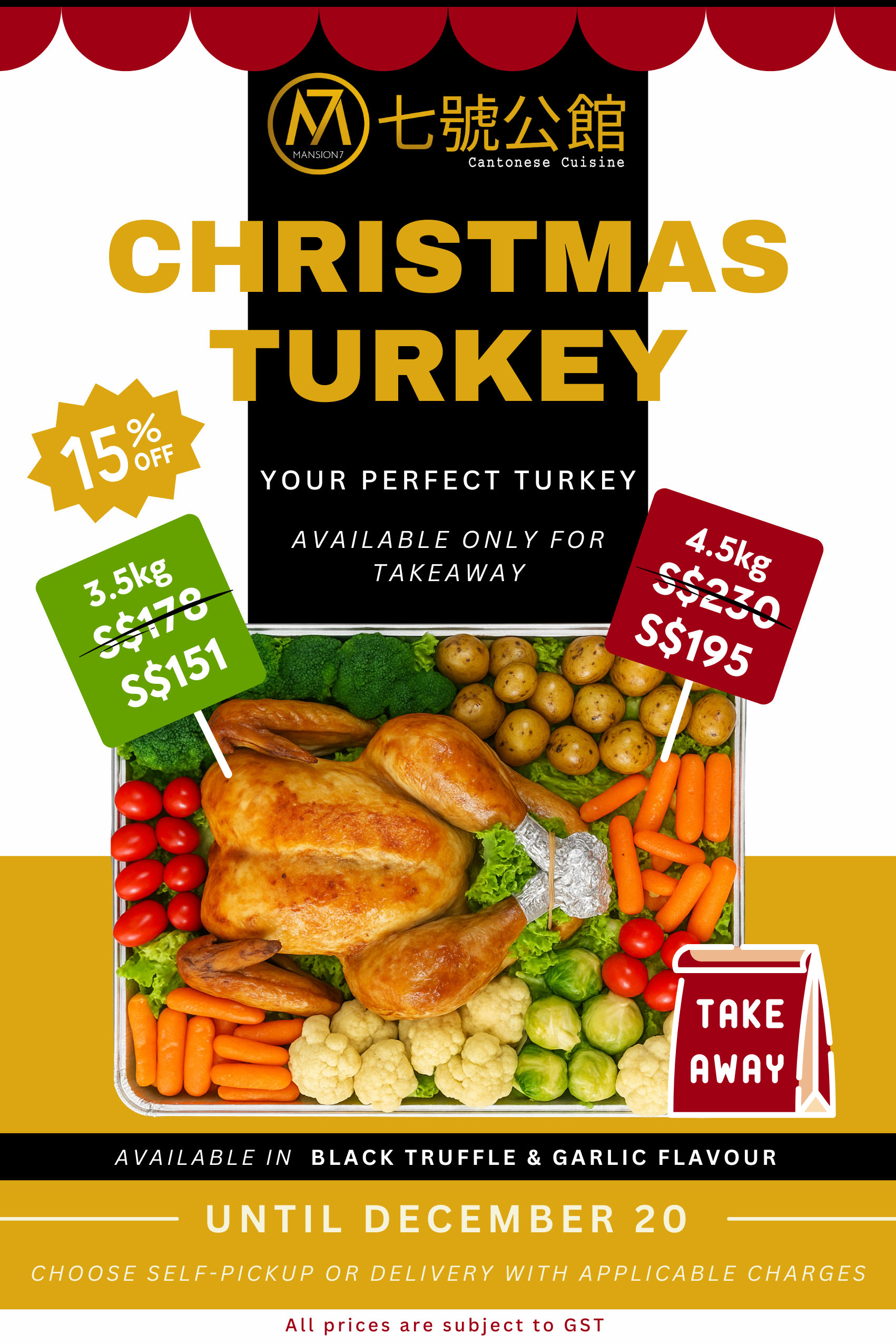 Festive Take-Away Turkey