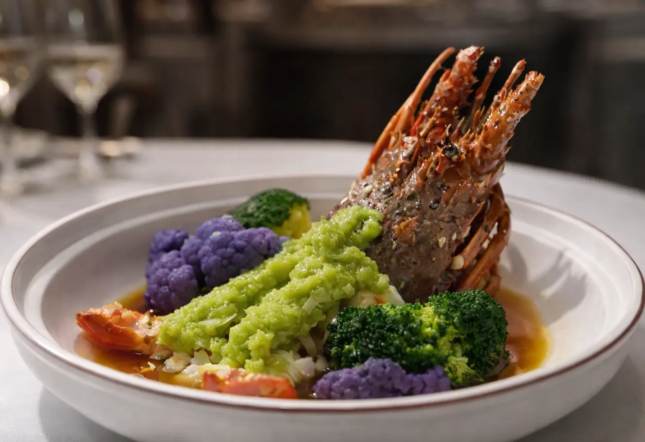 Australian Lobster Steamed with Ginger Paste
