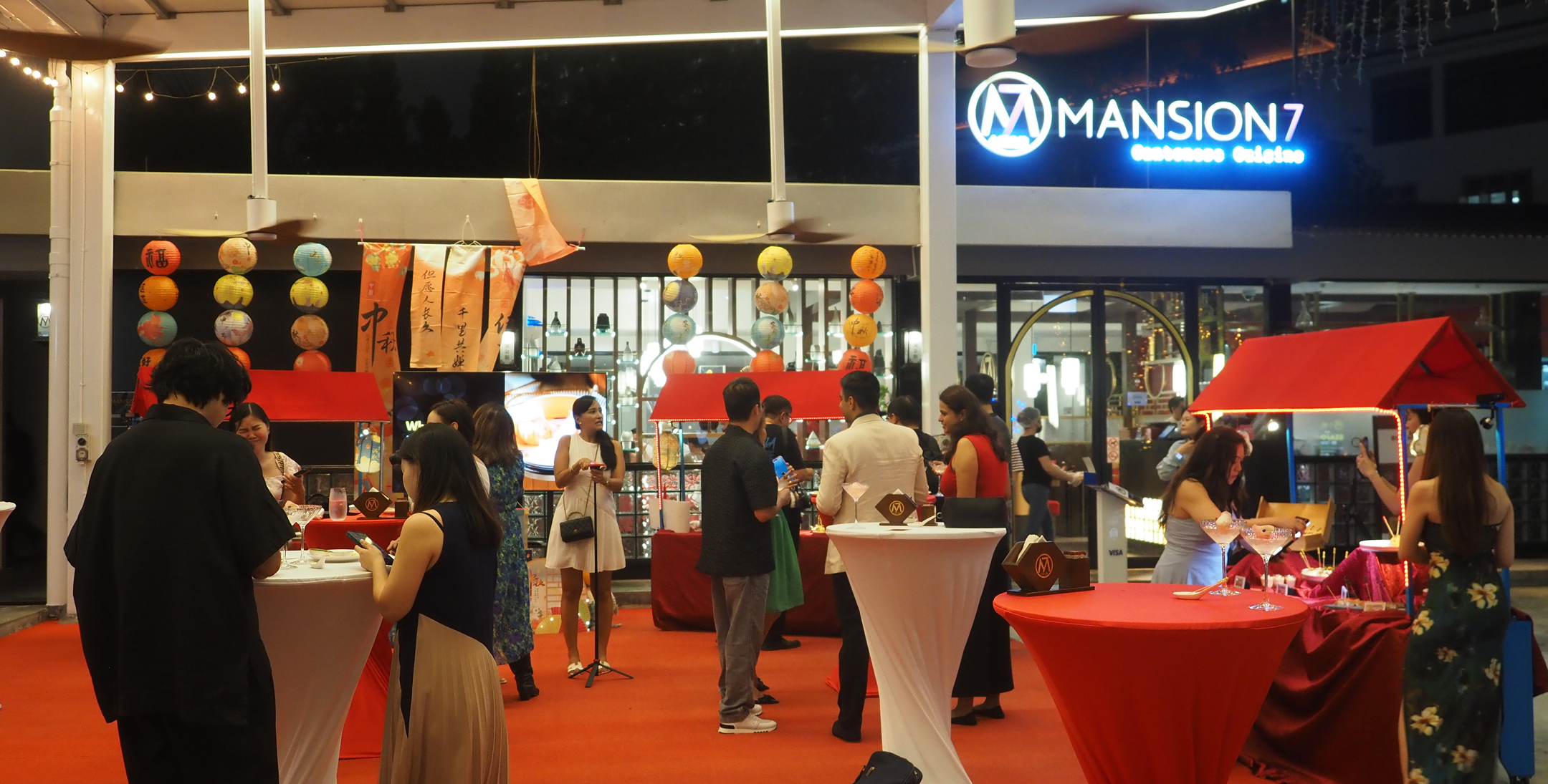 Event setup at Mansion 7